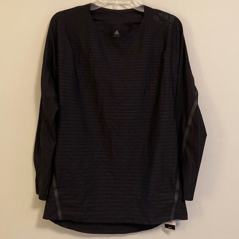 Adidas Men's Black Techfit Compression Long Sleeve Shirt